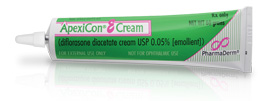 ApexiCon® E Cream (diflorasone diacetate cream USP 0.05% [emollient]) tube